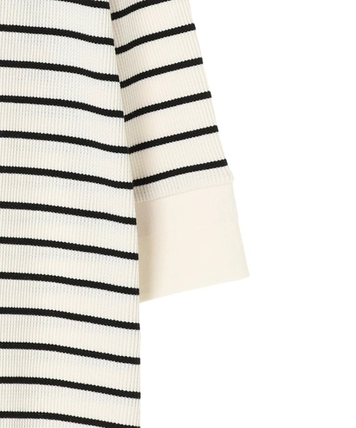 AMERICAN HOLIC（アメリカンホリック）の「スキッパーワッフル7分袖カットチュニック 　＊（Tシャツ/カットソー・レディース・ブラック/その他9/アイボリー/モカ・LARGE/MEDIUM）」の18枚目の写真