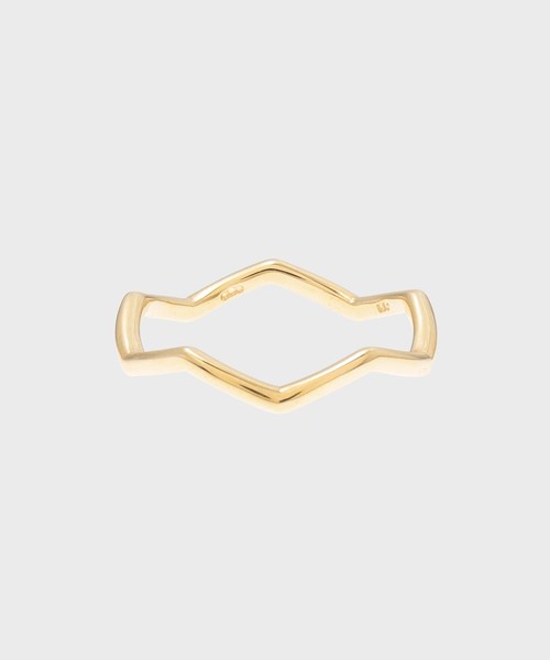 COCOSHNIK(ココシュニック)の「K10丸線ジオメ ピンキーリング(リング・レディース・ホワイト系その他7・5号/3号)」の3枚目の写真