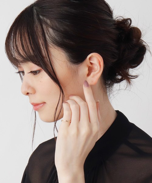 COCOSHNIK(ココシュニック)の「K10丸線ジオメ ピンキーリング(リング・レディース・ホワイト系その他7・5号/3号)」の9枚目の写真