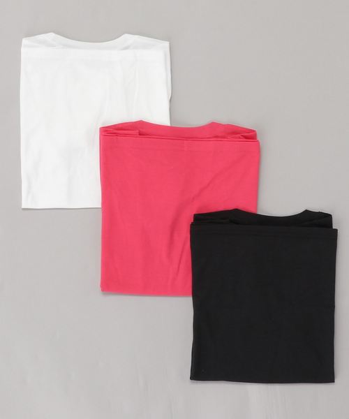 adidas(アディダス)の「【adidas】ワンポイント クルーネックTシャツ レディース 3枚組(その他アンダーウェア/インナー・レディース・その他1・LARGE/MEDIUM)」の2枚目の写真