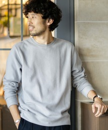 NANO universe | 《WEB限定》両面パイルクルーネックカットソー(Tシャツ/カットソー)