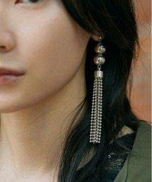 Ameri | UNDRESSED CHAIN TASSEL PIERCE(ピアス（両耳用）)
