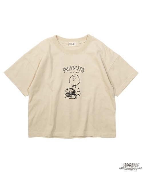 devirock（デビロック）の「BIG スヌーピー柄Tシャツ（Tシャツ/カットソー・キッズ・パープル系その他/グリーン系その他/ベージュ・100cm/110cm/120cm/130cm/160cm/150cm/140cm）」の9枚目の写真