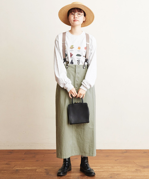 fig London（フィグロンドン）の「HEMP/COTTON suupenderskirt