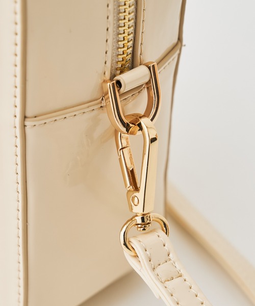 Chico（チコ）の「バンブーハンドルエナメルバッグ（ハンドバッグ・レディース・アイボリー/ブラック/ベージュ・FREE）」の16枚目の写真
