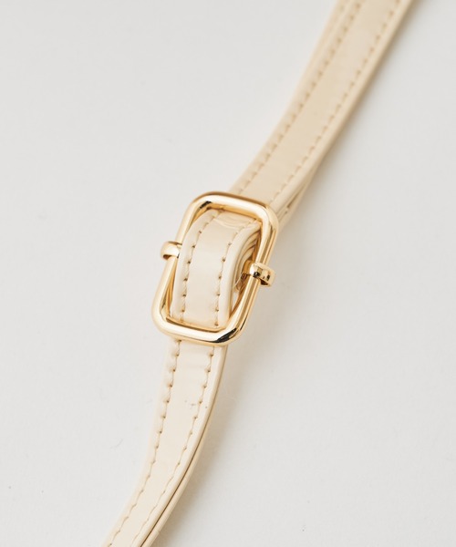 Chico（チコ）の「バンブーハンドルエナメルバッグ（ハンドバッグ・レディース・アイボリー/ブラック/ベージュ・FREE）」の14枚目の写真