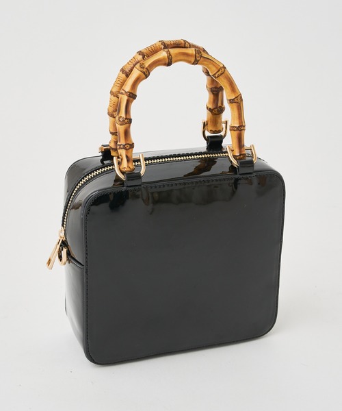 Chico（チコ）の「バンブーハンドルエナメルバッグ（ハンドバッグ・レディース・アイボリー/ブラック/ベージュ・FREE）」の17枚目の写真