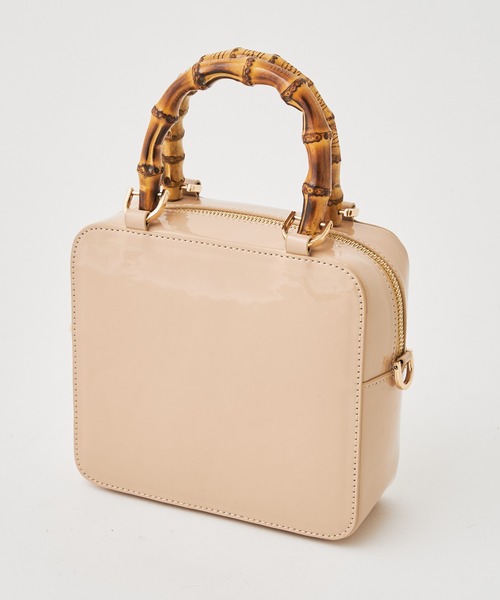 Chico（チコ）の「バンブーハンドルエナメルバッグ（ハンドバッグ・レディース・アイボリー/ブラック/ベージュ・FREE）」の20枚目の写真