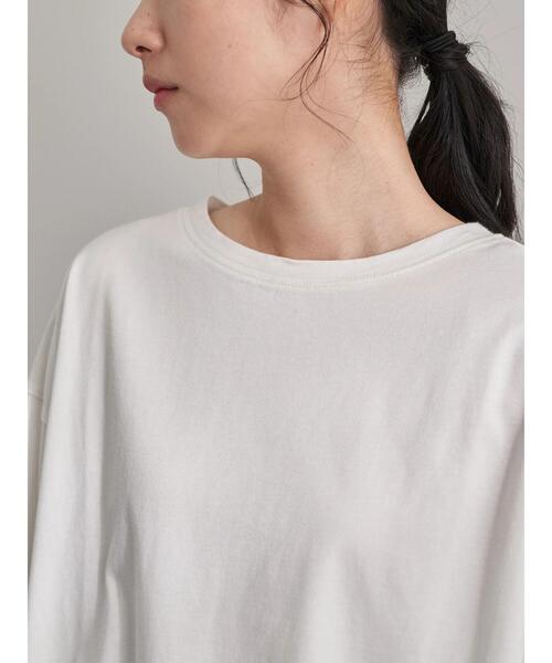 earth music&ecology（アースミュージックアンドエコロジー）の「ラウンドヘムレイヤードチュニック　＊（Tシャツ/カットソー・レディース・オフホワイト・FREE）」の3枚目の写真