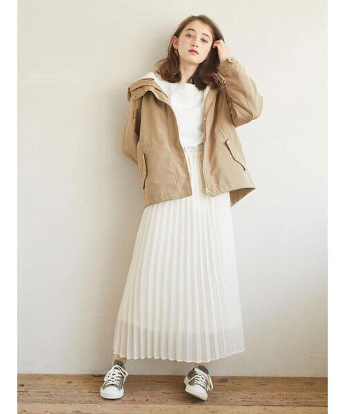 earth music&ecology（アースミュージックアンドエコロジー）の「ラウンドヘムレイヤードチュニック　＊（Tシャツ/カットソー・レディース・オフホワイト・FREE）」の10枚目の写真