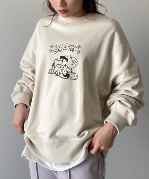 earth music&ecology（アースミュージックアンドエコロジー）の「ラウンドヘムレイヤードチュニック　＊（Tシャツ/カットソー・レディース・オフホワイト・FREE）」の17枚目の写真