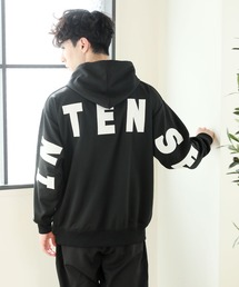 【2021 】ワイドシルエット バックロゴ入り プルパーカー