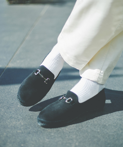 alfredoBANNISTER（アルフレッドバニスター）の「【GAIMO別注】ビットスリッポン（スリッポン・メンズ・ベージュ/ネイビー/ブラック系その他/パープル・40/41/42/43）」の7枚目の写真