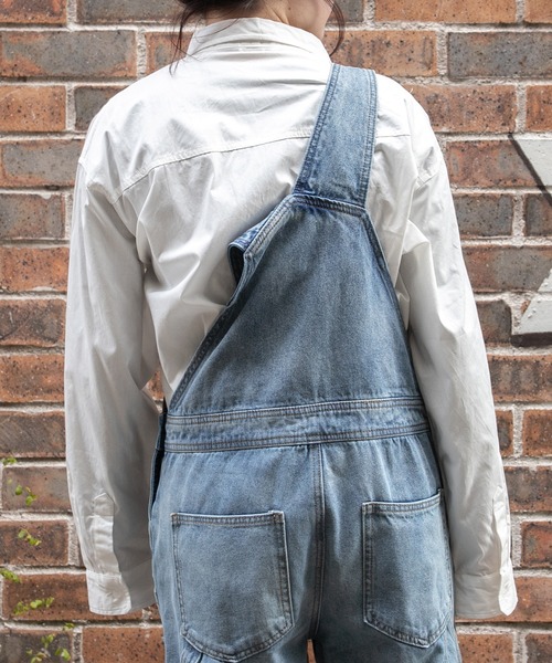 PairPair(ペアペア)の「クマ刺繍ベーシックシャツ(ユニセックス)(シャツ/ブラウス・レディース・オフホワイト/グレイッシュベージュ/グレイッシュブルー・FREE)」の16枚目の写真