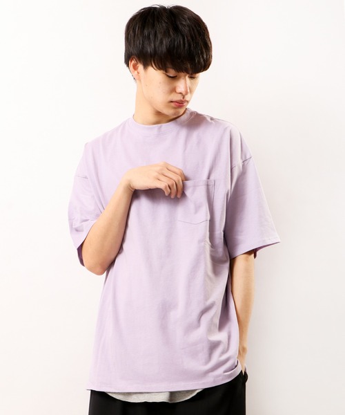 FUNALIVE（ファンアライブ）の「天竺Ｔシャツ×タンクトップアンサンブル（Tシャツ/カットソー・メンズ・ホワイト/ブラック/ベージュ/パープル/杢グレー/グリーン/サックスブルー/グリーン系その他・M/L/XL）」の11枚目の写真