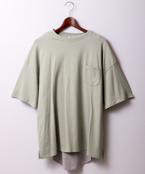 FUNALIVE（ファンアライブ）の「天竺Ｔシャツ×タンクトップアンサンブル（Tシャツ/カットソー・メンズ・ホワイト/ブラック/ベージュ/パープル/杢グレー/グリーン/サックスブルー/グリーン系その他・M/L/XL）」の22枚目の写真