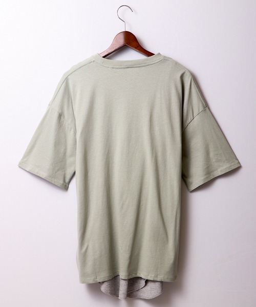 FUNALIVE（ファンアライブ）の「天竺Ｔシャツ×タンクトップアンサンブル（Tシャツ/カットソー・メンズ・ホワイト/ブラック/ベージュ/パープル/杢グレー/グリーン/サックスブルー/グリーン系その他・M/L/XL）」の21枚目の写真