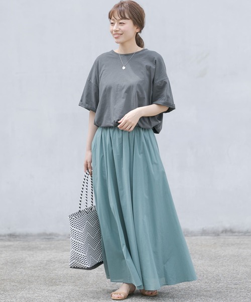 URBAN RESEARCH Sonny Label（アーバンリサーチサニーレーベル）の「【WEB限定】ニュアンスピグメントTシャツ（Tシャツ/カットソー・レディース・ベージュ/グレー/チャコールグレー・FREE）」の9枚目の写真