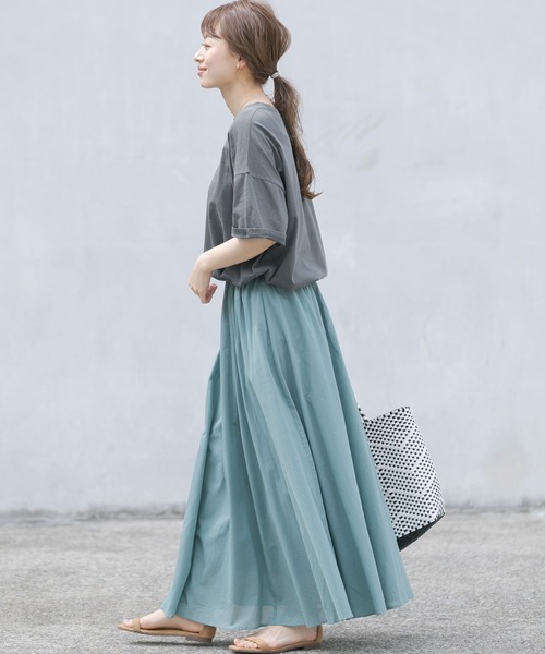 URBAN RESEARCH Sonny Label（アーバンリサーチサニーレーベル）の「【WEB限定】ニュアンスピグメントTシャツ（Tシャツ/カットソー・レディース・ベージュ/グレー/チャコールグレー・FREE）」の10枚目の写真