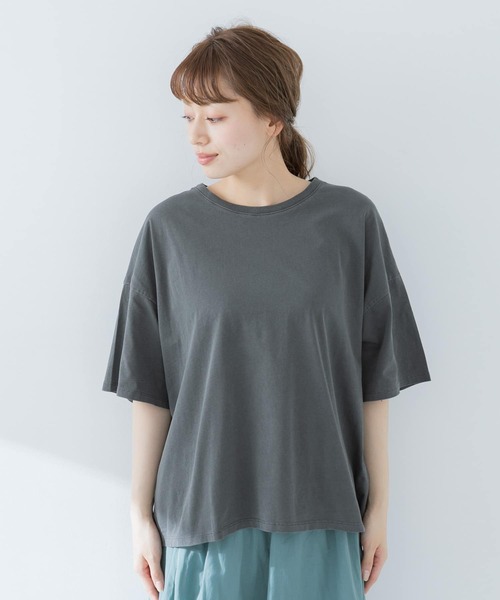 URBAN RESEARCH Sonny Label（アーバンリサーチサニーレーベル）の「【WEB限定】ニュアンスピグメントTシャツ（Tシャツ/カットソー・レディース・ベージュ/グレー/チャコールグレー・FREE）」の21枚目の写真