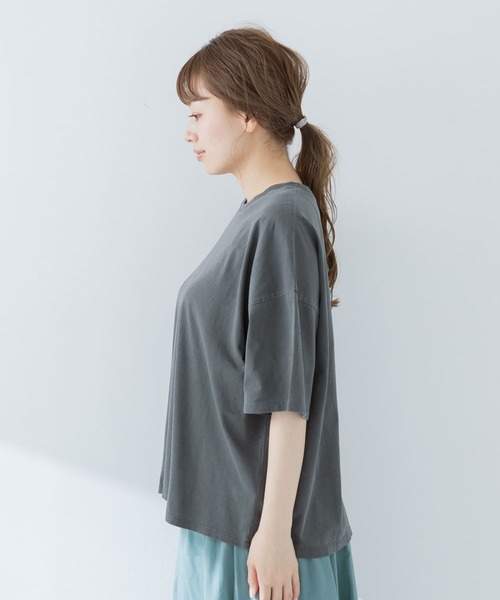 URBAN RESEARCH Sonny Label（アーバンリサーチサニーレーベル）の「【WEB限定】ニュアンスピグメントTシャツ（Tシャツ/カットソー・レディース・ベージュ/グレー/チャコールグレー・FREE）」の22枚目の写真