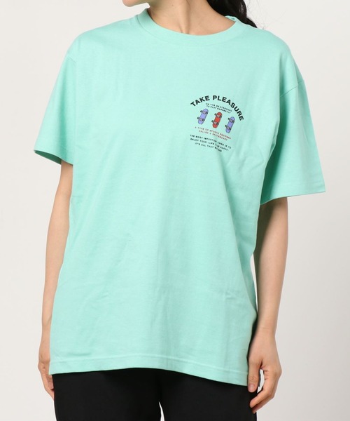 WEGO（ウィゴー）の「WEGO/SKATERSプリントTシャツ2（Tシャツ/カットソー・レディース・グリーン系その他・SMALL/MEDIUM/LARGE）」の4枚目の写真