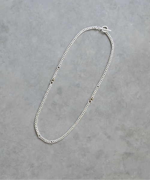 Editors Draw(エディターズドロー)の「ブラスチェーンネックレス【 Ria. Jaysmee/リアジェイズミー 】(ネックレス・メンズ・シルバー/ゴールド・ONE SIZE)」の3枚目の写真