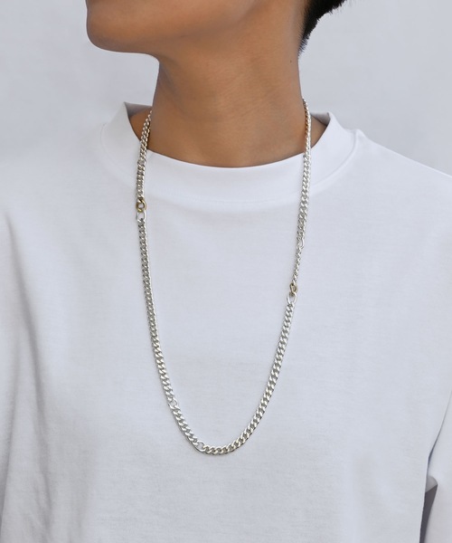 Editors Draw(エディターズドロー)の「ブラスチェーンネックレス【 Ria. Jaysmee/リアジェイズミー 】(ネックレス・メンズ・シルバー/ゴールド・ONE SIZE)」の9枚目の写真