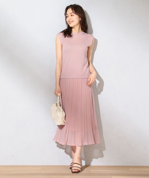 セットアップ セットアップ Feroux フェルゥ のファッション セットアップ 美人百花6月号掲載 ジャケット アウター シアービスチェニット