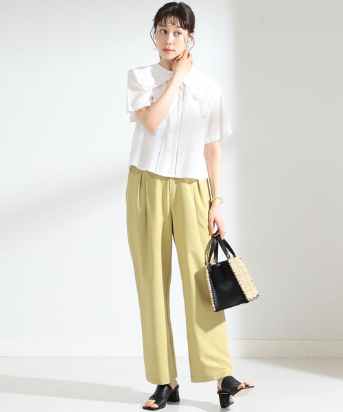 Ray BEAMS（レイビームス）の「Ray BEAMS / ビッグ フリルカラー シャツ（シャツ/ブラウス・レディース・ブラック/ホワイト・ONE SIZE）」の16枚目の写真