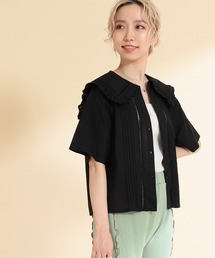 Ray BEAMS | Ray BEAMS / ビッグ フリルカラー シャツ(シャツ/ブラウス)