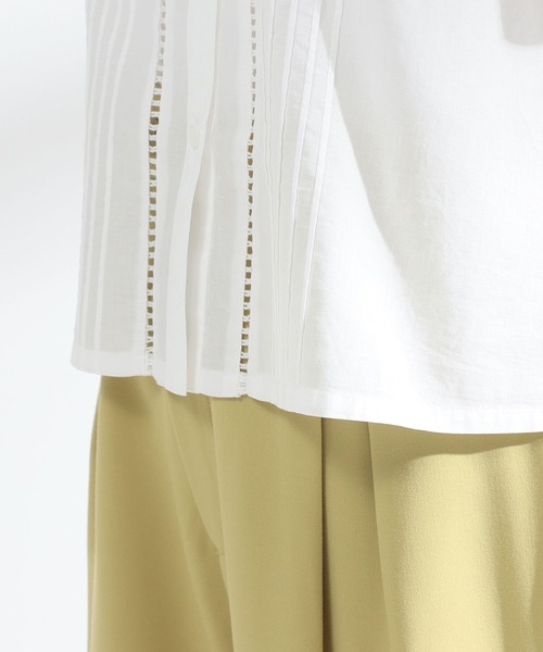 Ray BEAMS（レイビームス）の「Ray BEAMS / ビッグ フリルカラー シャツ（シャツ/ブラウス・レディース・ブラック/ホワイト・ONE SIZE）」の8枚目の写真