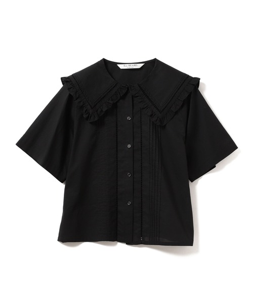Ray BEAMS（レイビームス）の「Ray BEAMS / ビッグ フリルカラー シャツ（シャツ/ブラウス・レディース・ブラック/ホワイト・ONE SIZE）」の12枚目の写真