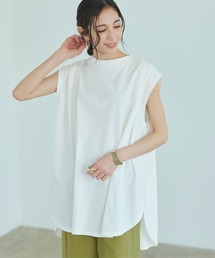 titivate | ﾀｯｸﾃﾞｻﾞｲﾝﾌﾚﾝﾁｽﾘｰﾌﾞﾄｯﾌﾟｽ(Tシャツ/カットソー)