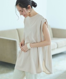 titivate | ﾀｯｸﾃﾞｻﾞｲﾝﾌﾚﾝﾁｽﾘｰﾌﾞﾄｯﾌﾟｽ(Tシャツ/カットソー)