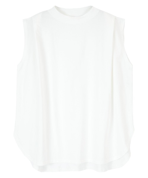 titivate(ティティベイト)の「タックデザインフレンチスリーブトップス(Tシャツ/カットソー・レディース・オフホワイト/オレンジ/グレイッシュベージュ/モカ/ブルー/チャコール・S/M)」の10枚目の写真