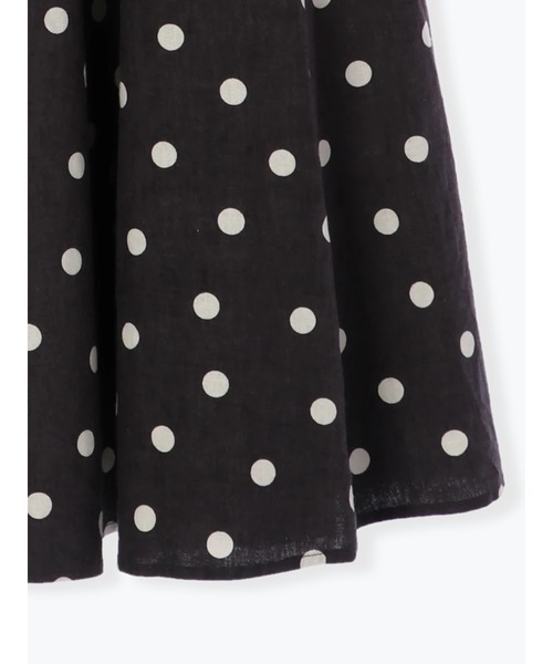 Te chichi（テチチ）の「ドットフレアスカート（スカート・レディース・チャコール/キナリ・ﾌﾘ-）」の13枚目の写真