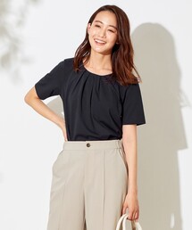 ANY SIS（エニィスィス）の「【抗菌防臭】ハイクリアー天竺 クルーネック トップス（Tシャツ/カットソー）」