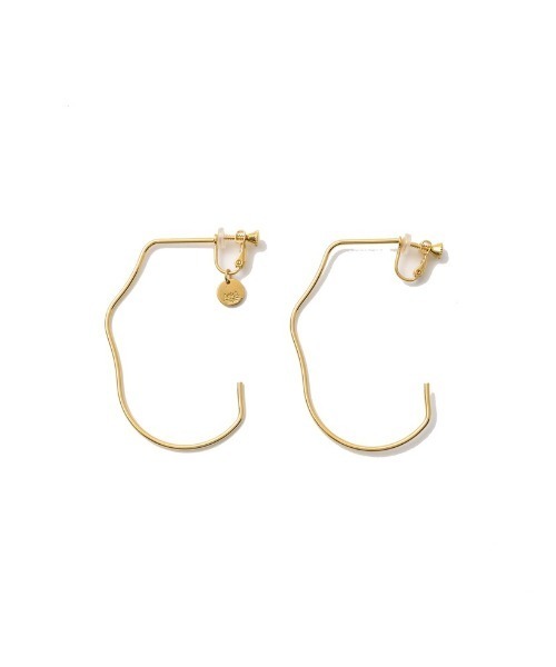 Re:EDIT（リエディ）の「[AnkA moore（アンカムーア）]ニュアンスウェーブイヤリング（イヤリング・レディース・シルバー/ゴールド・FREE）」の7枚目の写真