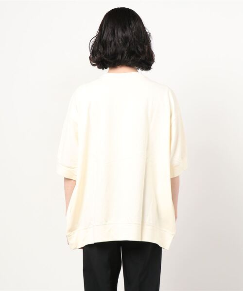 SITRY（シトリー）の「Oversize Heavy Weight College Print Sweat T-shirt/オーバーサイズ ヘビーウェイト カレッジプリント スウェット Tシャツ（Tシャツ/カットソー・メンズ・チャコールグレー/サックスブルー/グリーン/グレイッシュベージュ/キナリ・L/M）」の17枚目の写真