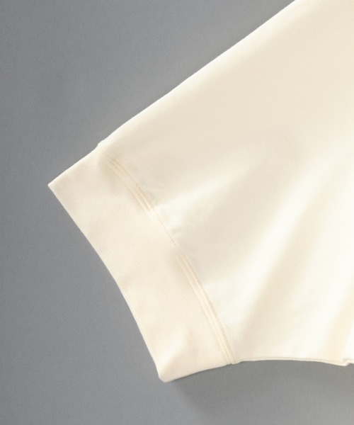 SITRY（シトリー）の「Oversize Heavy Weight College Print Sweat T-shirt/オーバーサイズ ヘビーウェイト カレッジプリント スウェット Tシャツ（Tシャツ/カットソー・メンズ・チャコールグレー/サックスブルー/グリーン/グレイッシュベージュ/キナリ・L/M）」の9枚目の写真