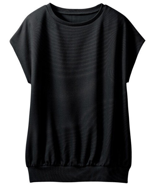 GeeRA(ジーラ)の「すっきりクルーネックカットソートップス(Tシャツ/カットソー・レディース・ブラック/ブルー/モカ/ライトベージュ/ピンク・LARGE/SMALL/X-LARGE/MEDIUM/XX-LARGE)」の6枚目の写真