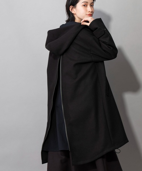 Munich（ミューニック）の「ウォームダブルジャージー＋【TAION】インナーダウン　３WAYモッズコート（モッズコート・レディース・ブラック/カーキ/キャメル・S/XS）」の2枚目の写真