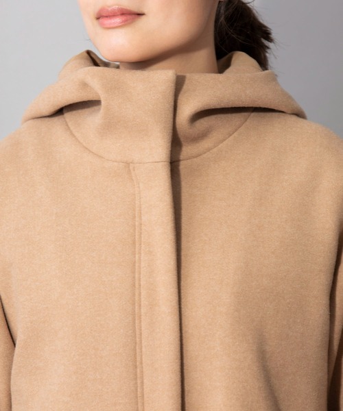 Munich（ミューニック）の「ウォームダブルジャージー＋【TAION】インナーダウン　３WAYモッズコート（モッズコート・レディース・ブラック/カーキ/キャメル・S/XS）」の6枚目の写真