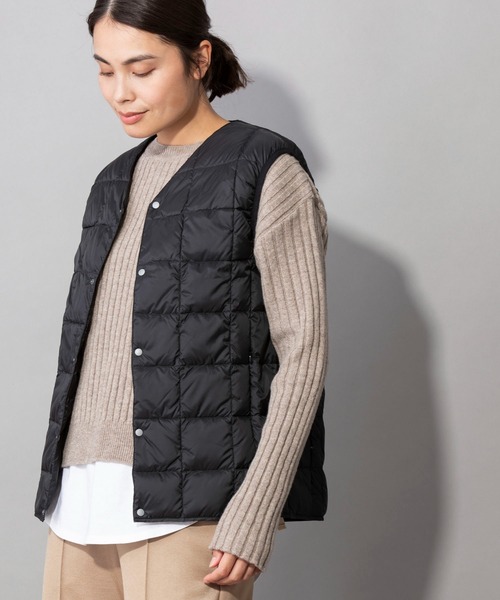 Munich（ミューニック）の「ウォームダブルジャージー＋【TAION】インナーダウン　３WAYモッズコート（モッズコート・レディース・ブラック/カーキ/キャメル・S/XS）」の17枚目の写真