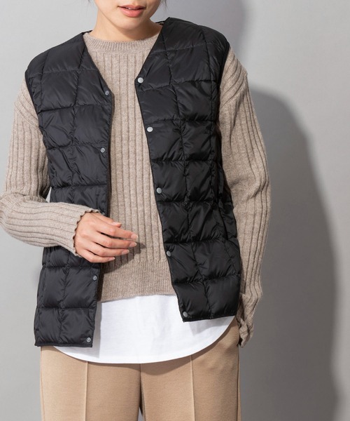 Munich（ミューニック）の「ウォームダブルジャージー＋【TAION】インナーダウン　３WAYモッズコート（モッズコート・レディース・ブラック/カーキ/キャメル・S/XS）」の16枚目の写真