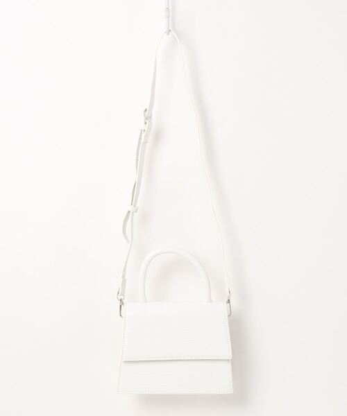 prose verse（プロズヴェール）の「2wayクロコミニショルダー（ショルダーバッグ・レディース・オフホワイト/キャメル/ブラック・ﾌﾘ-）」の21枚目の写真