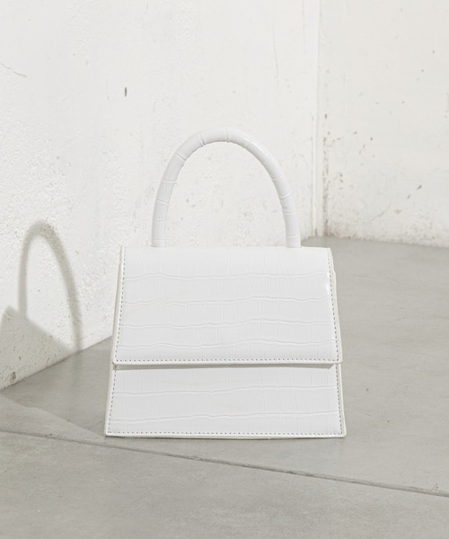 prose verse（プロズヴェール）の「2wayクロコミニショルダー（ショルダーバッグ・レディース・オフホワイト/キャメル/ブラック・ﾌﾘ-）」の10枚目の写真