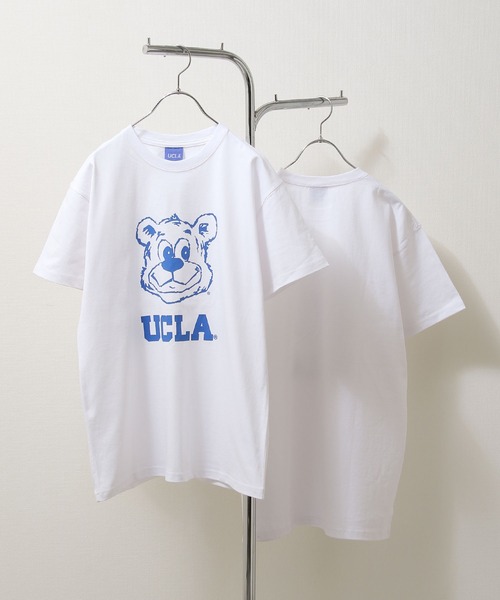 UCLA(ユーシーエルエー)の「カレッジロゴプリント USコットン UCLA ビッグシルエット半袖アソートTシャツ(Tシャツ/カットソー・メンズ・ホワイト/ダークグリーン/ネイビー/ホワイト系/ホワイト系1/ホワイト系2/ホワイト系4/ブラック系/ブラック系2/グリーン系1/グリーン系4/ネイビー系/ネイビー系1/ネイビー系3/ネイビー系4・MEDIUM/LARGE)」の2枚目の写真