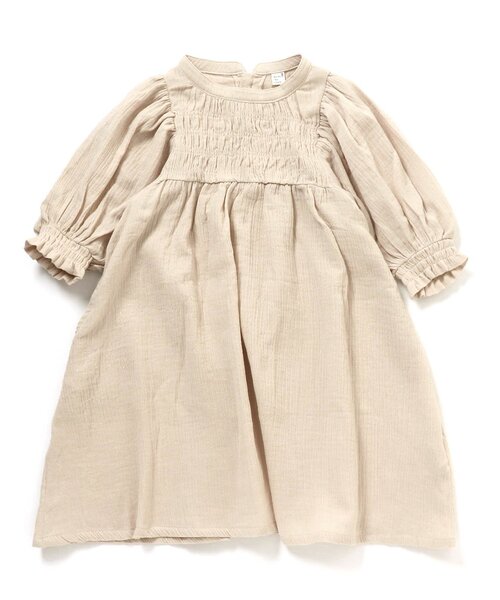 apres les cours（アプレレクール）の「ダブルガーゼナチュラルワンピース（ワンピース・キッズ・ピンク/キナリ・80/130/100/110/90/120）」の10枚目の写真